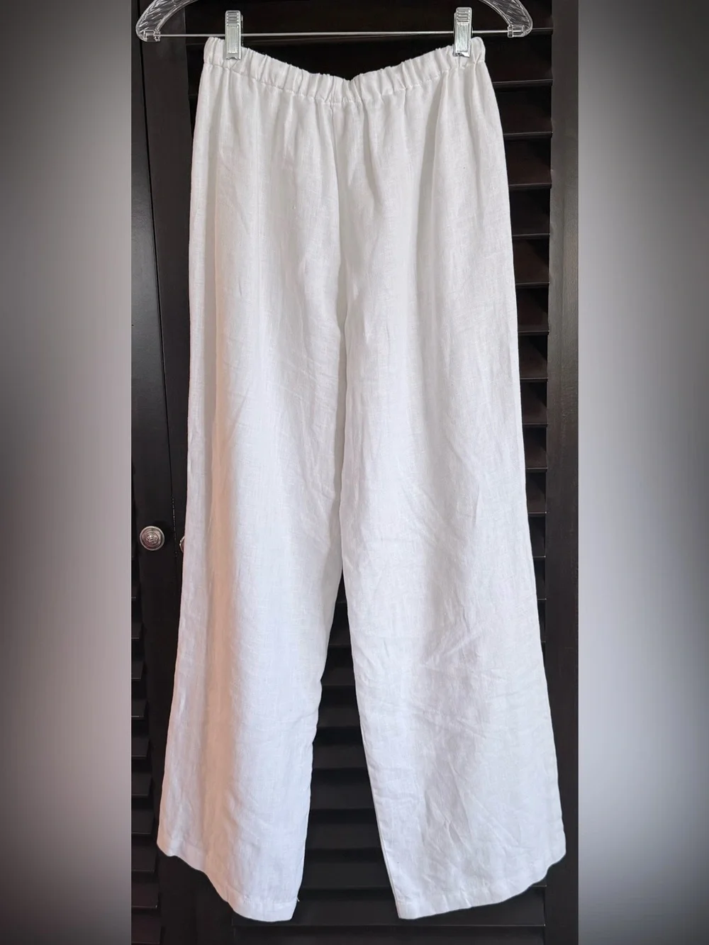 NWOT Reformation Olina 100% Linen Drawstring Pants in White | Size XS